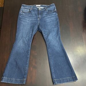 LOFT Dark Blue Flare Jeans 31/12 Petite